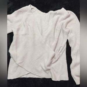 Lilac Knit Arie Cross Back Sweater